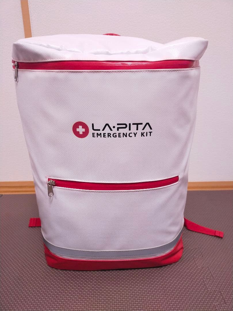 ラピタ LA・PITA 防災リュック 非常持ち出し袋 24L 青・赤セット