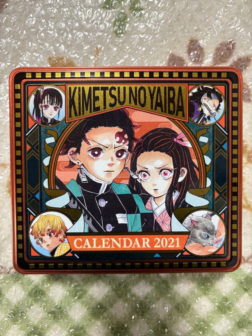 鬼滅の刃 コミックカレンダー2021 特製缶入り日めくりカレンダー