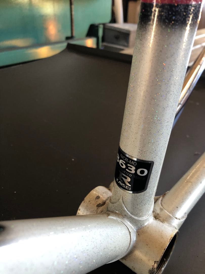 MAKINO マキノ　フレーム　競輪　njs刻印 bb無し　凹みあり？