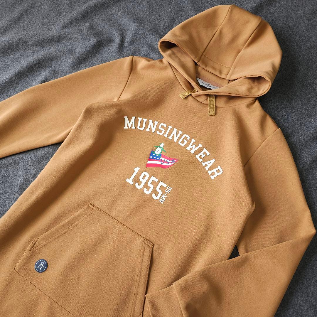 【マンシングウェア】人気ペンギンロゴマーク×刻印ロゴ 長袖ゴルフワンピースM