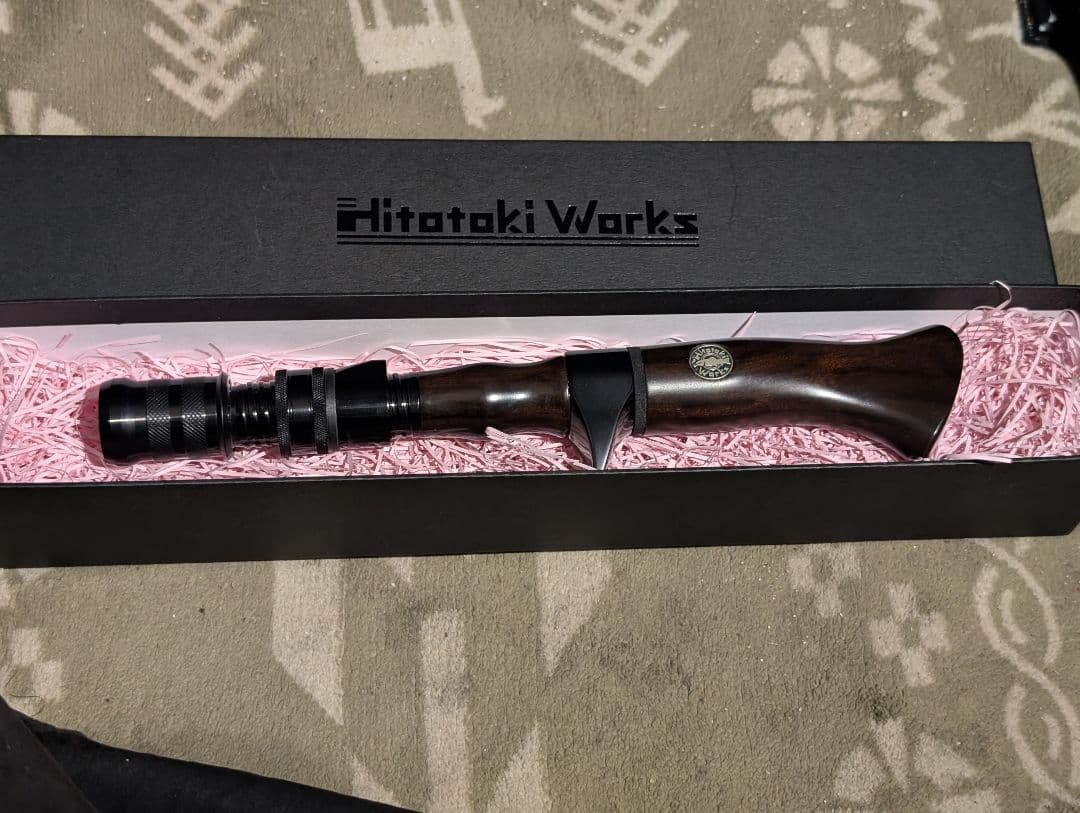 値下げ不可値下げ予定無し完売　ヒトトキワークス　黒壇ガングリップ奇跡の未使用品