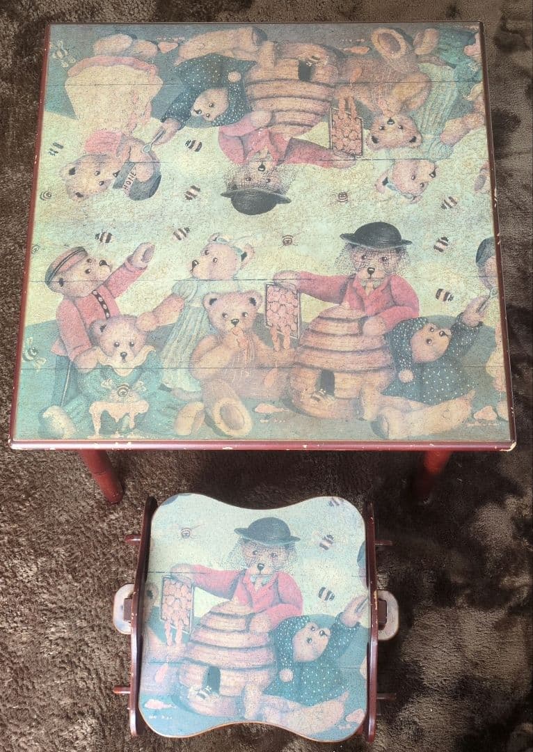 机　椅子　テディベアー　カントリー