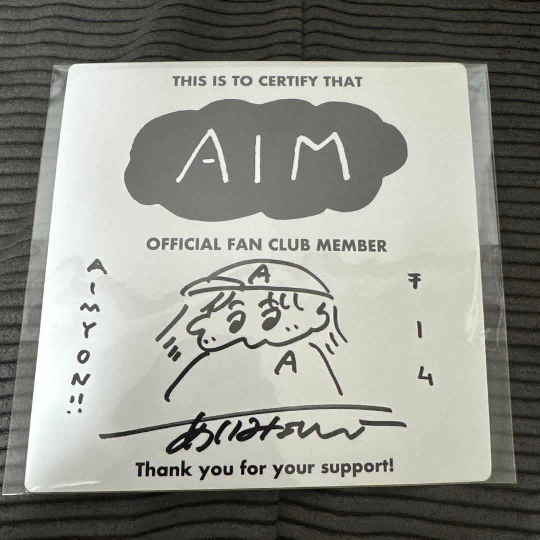 あいみょん　ファンクラブ限定　直筆サイン ミニ色紙