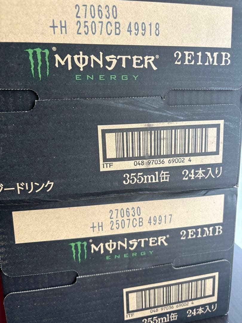 モンスターエナジー355ml缶 24本入2ケース