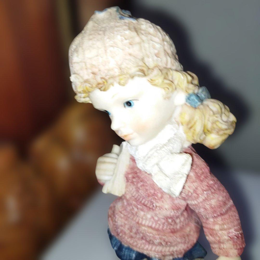 陶器製少女像 アンティーク風