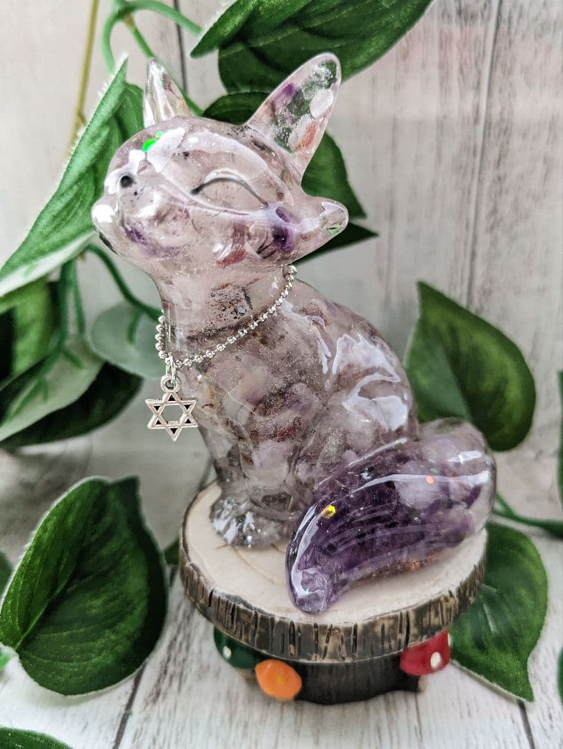 【はる】ラリマーのかめちゃん形オルゴナイト☆他３点