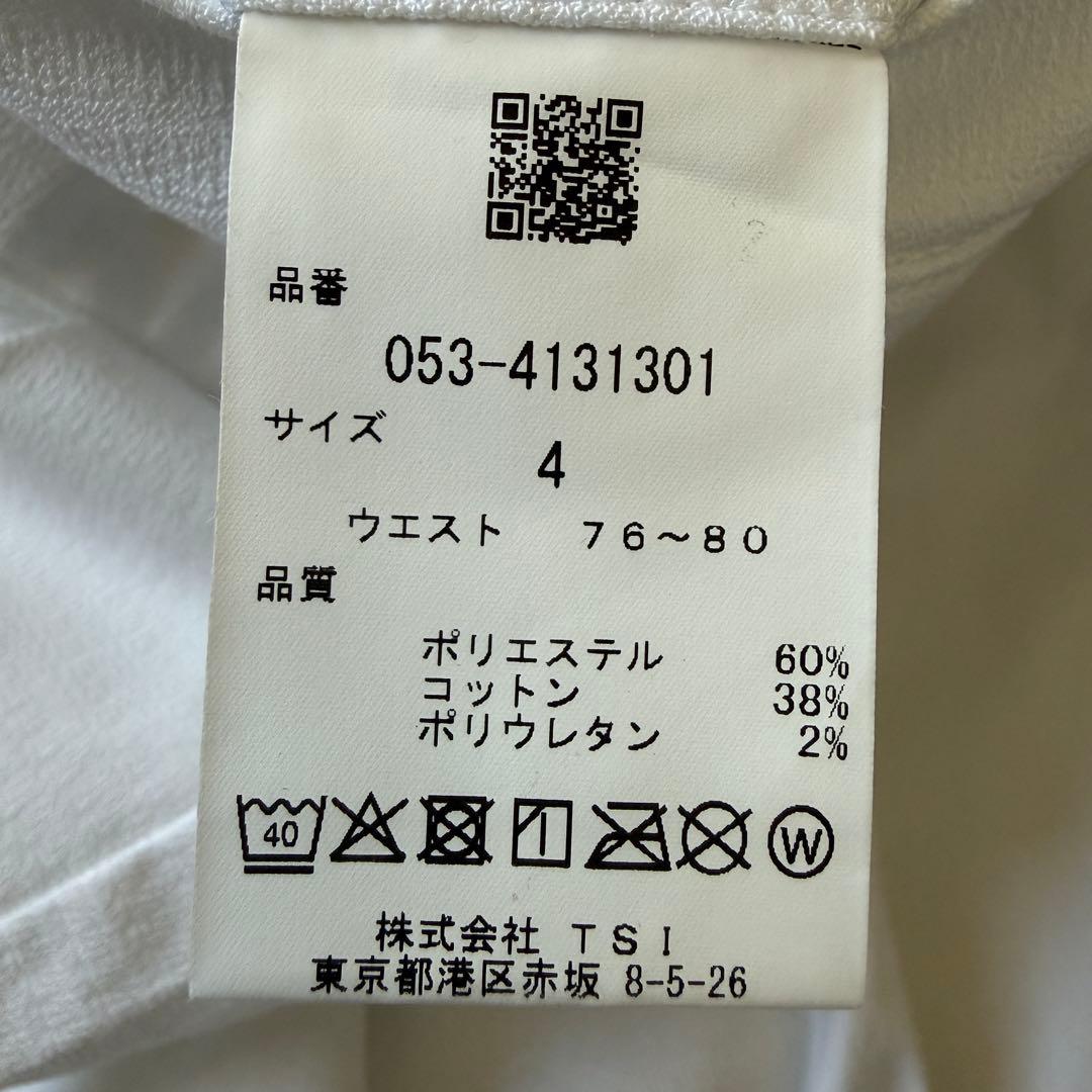 現行モデル　パーリーゲイツ　パンツ　白　M〜L相当 コットン素材　ホワイト　4