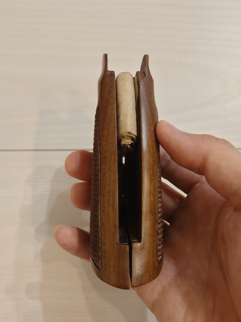 コクサイ コルトパイソン用 木製グリップ