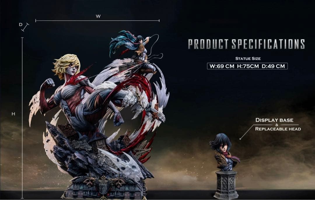 進撃の巨人 ミカサ・アッカーマン フィギュア ガレージキット