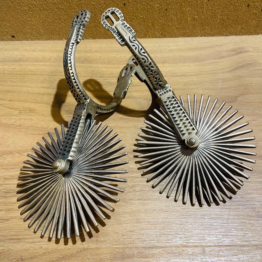 ギザ輪 拍車 ウエスタン カウボーイ ウエスタン チリ 馬具 民芸品 工芸品