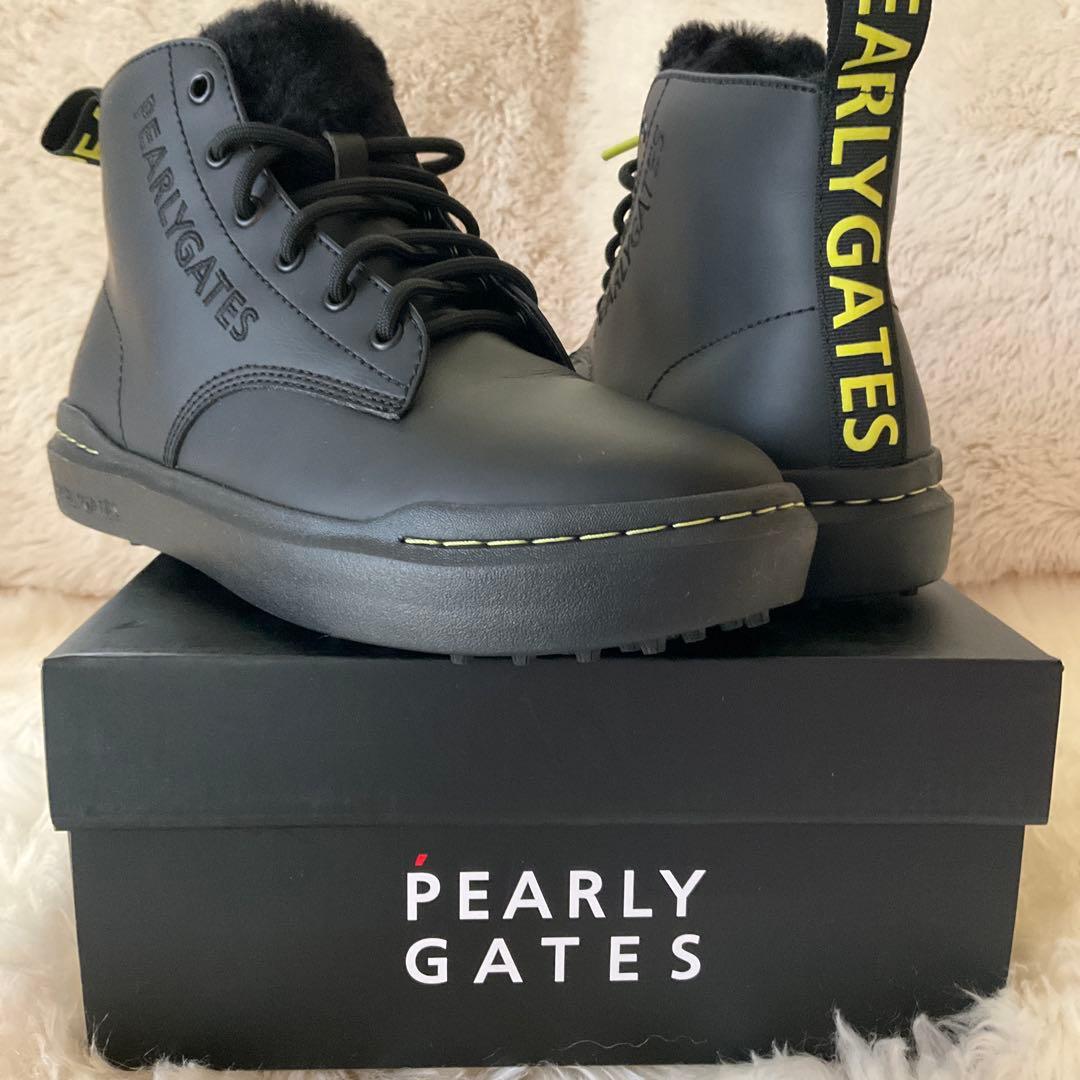 【新品】PEARLY GATES ファー付きハイカットシューズ　24㎝