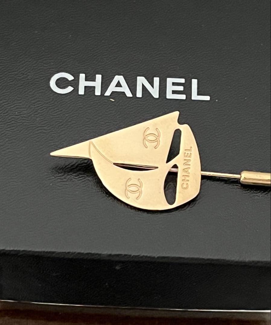シャネル CHANEL ブローチ ピン ヨット ココマーク ゴールド