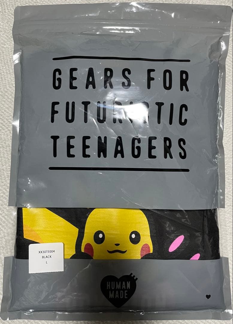 HUMAN MADE ピカチュウ Tシャツ L ブラック