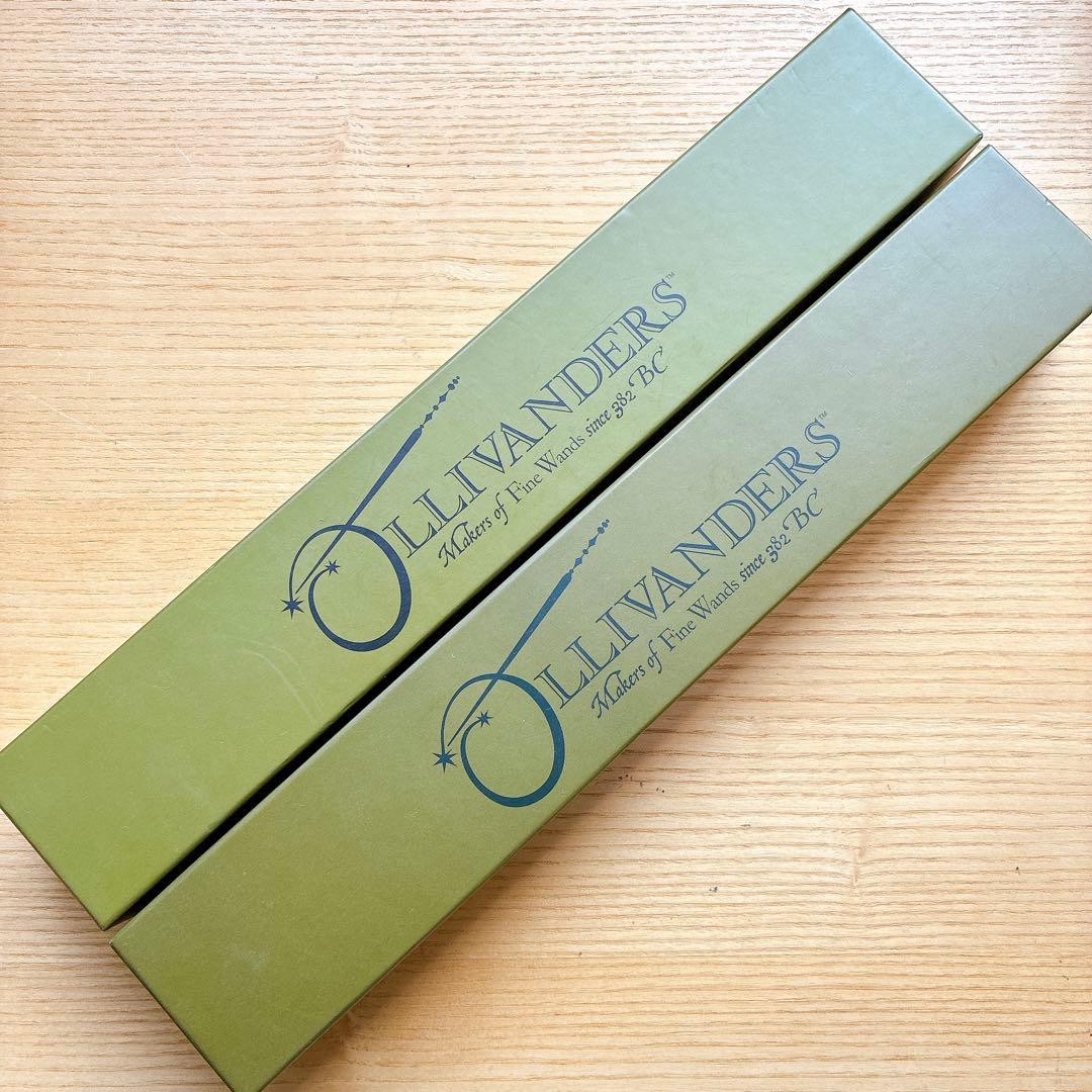 ２本　USJ限定ハリーポッターマジカルワンド ヤナギ　ハシバミ　オリバンダーの店