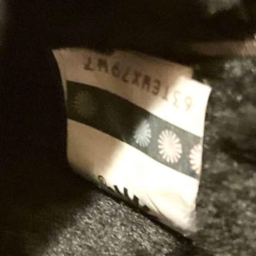 【美品】UGG ブラック ムートン　ボア スリッパ　23cm