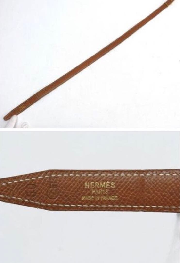 HERMES ミニコンスタントベルト リバーシブル Hバックル 黒×茶