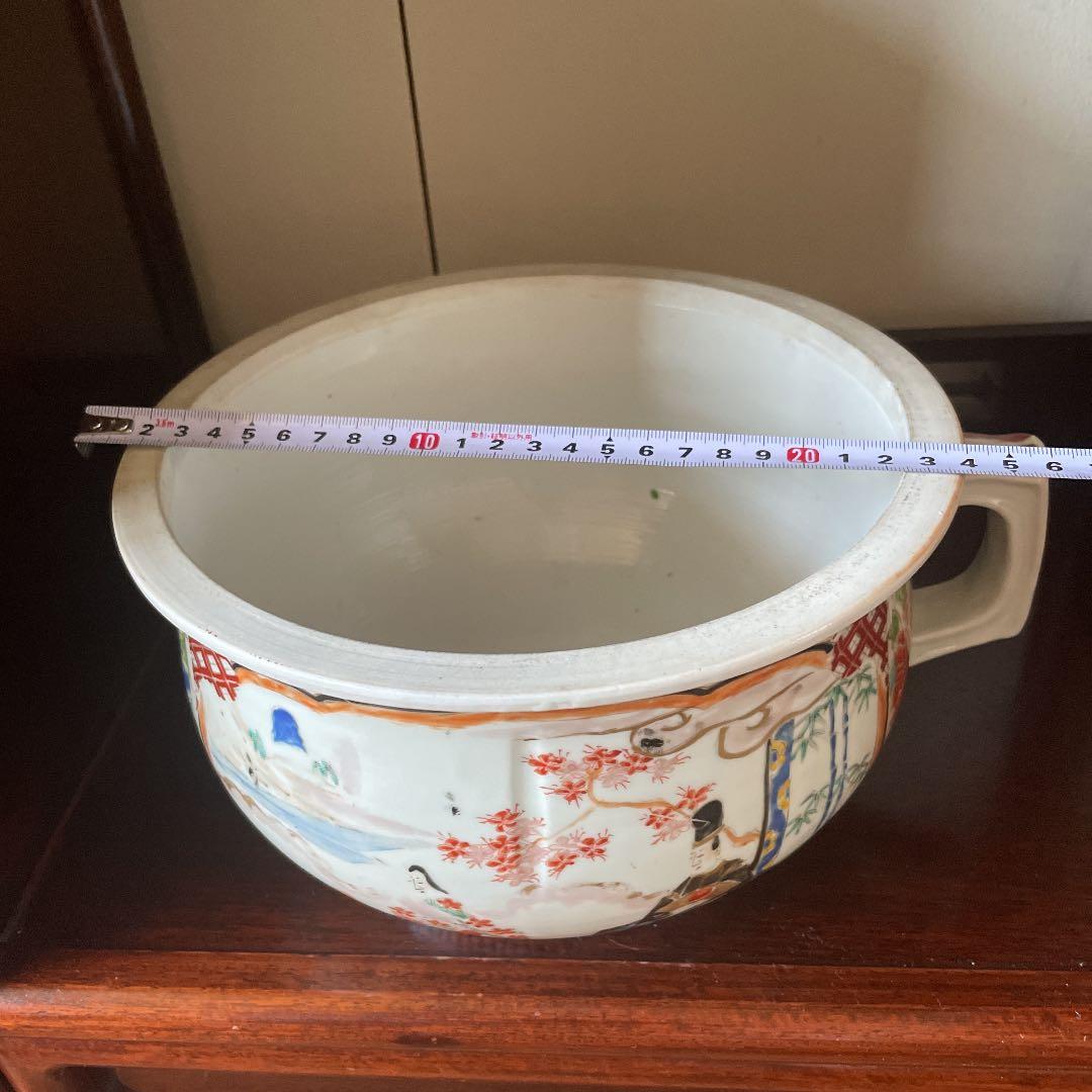 古伊万里 明治時代 肥碟山信甫造 希少日本骨董