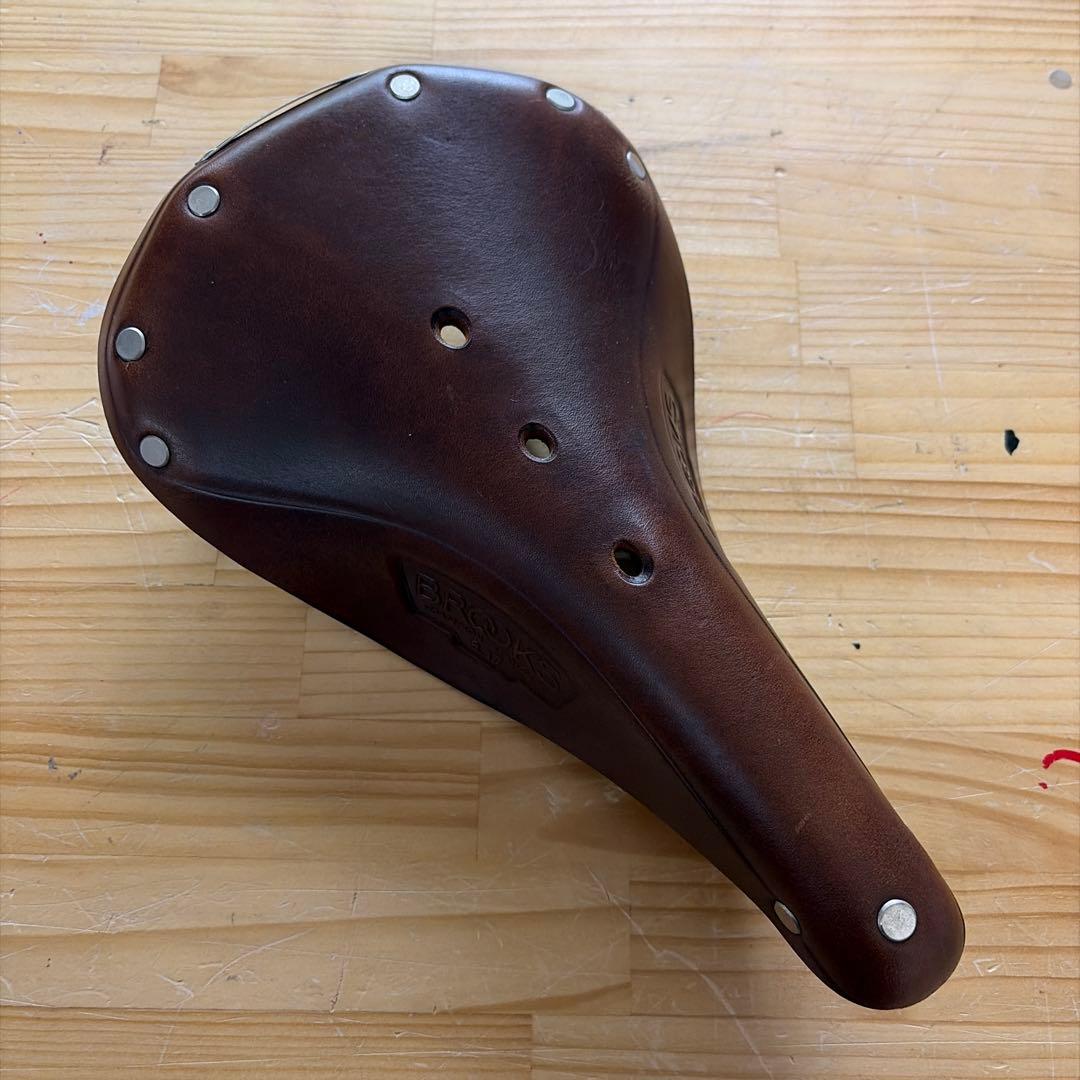 BROOKS ブラウンレザーサドル　美品