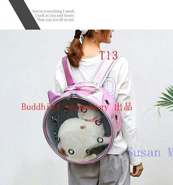 猫 バッグ ?リュック ペット アウトドア 通院 旅行 かわいい ?ブラックi