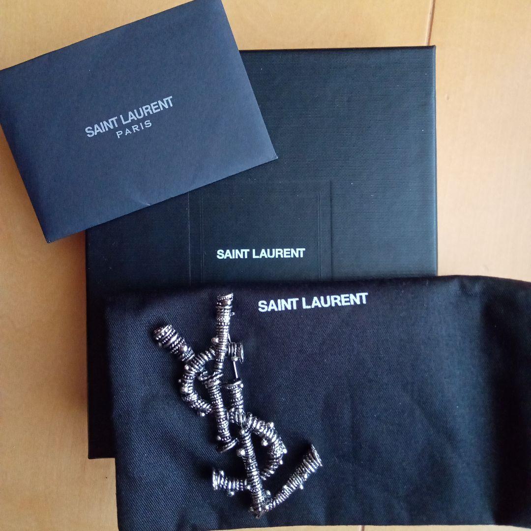 【希少】サンローラン ネジ OXIDIZED SILVER ブローチ