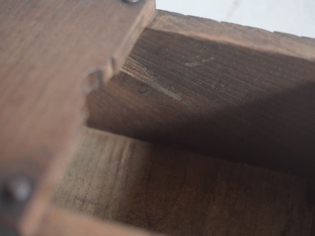 千両箱　賽銭箱　木箱　収納　箱　骨董　古家具　古道具　アンティーク　江戸　明治