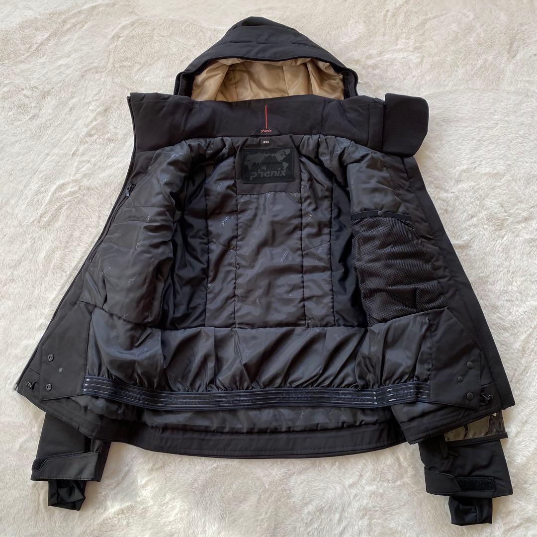 【新品】phenix ジャケット　スキーウェア　セットアップ　ブラック　S