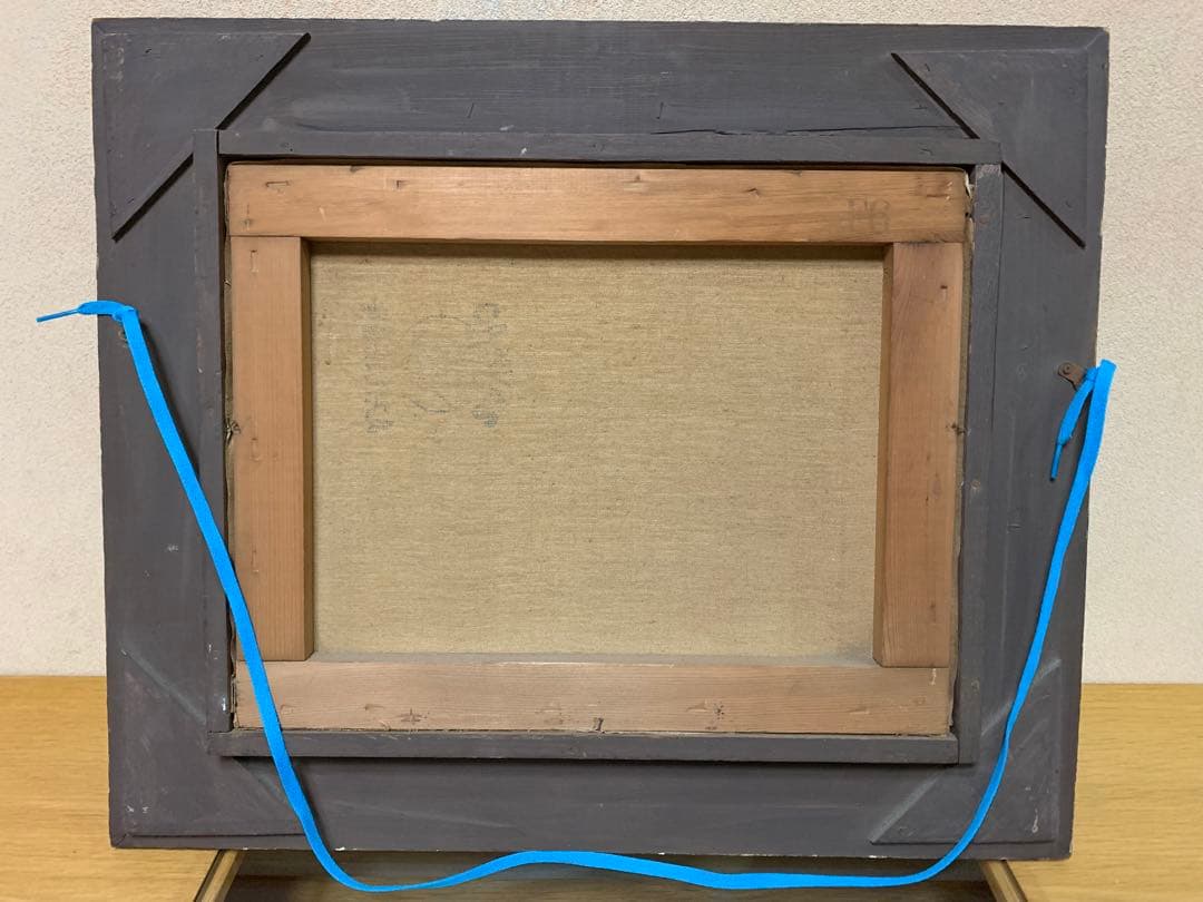 【美術品】山と川の自然・風景油彩絵