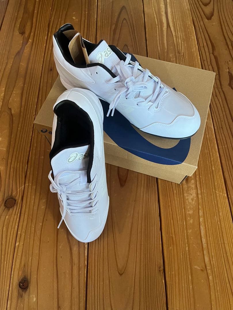 ［高校野球対応】アシックス 野球 白スパイク asics