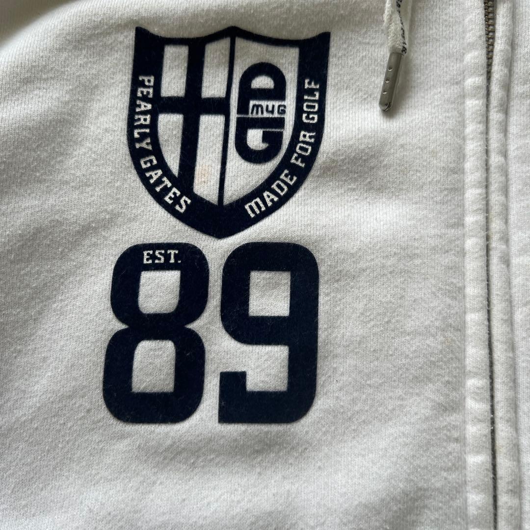 PEARLY GATES フーディ ジャケット サイズ0 ホワイト