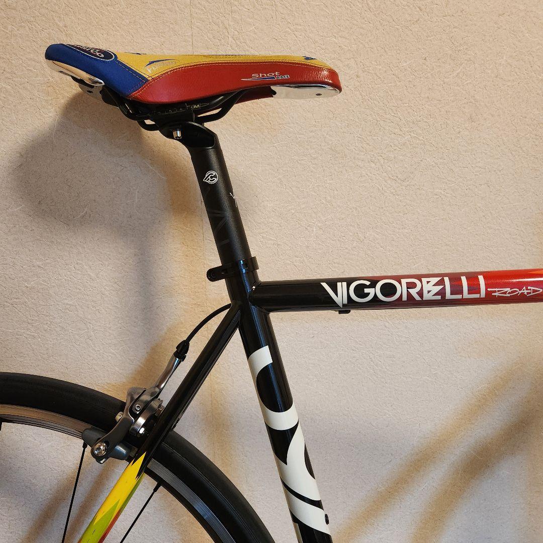 引き取りのみ　VIGORELLI ロードバイク 105 クロモリフレーム