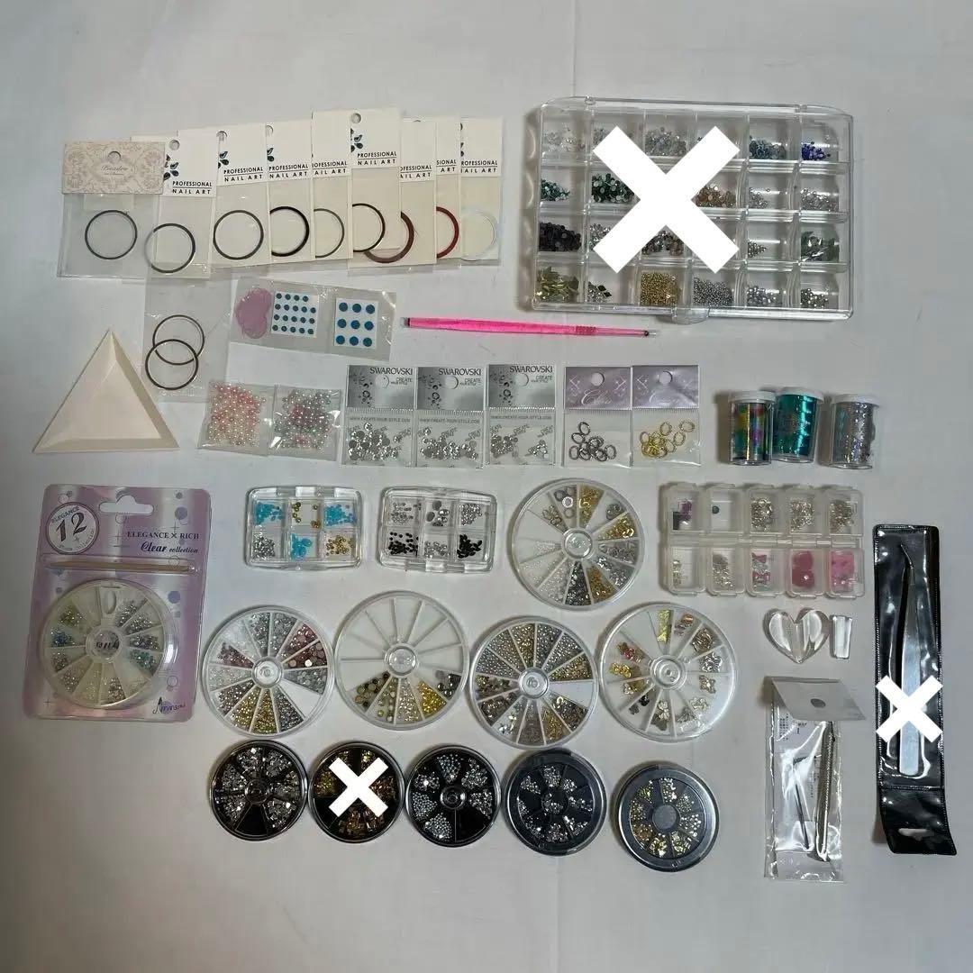 ネイルアート用品　ネイルパーツ　ラインストーン　セット　まとめ売り