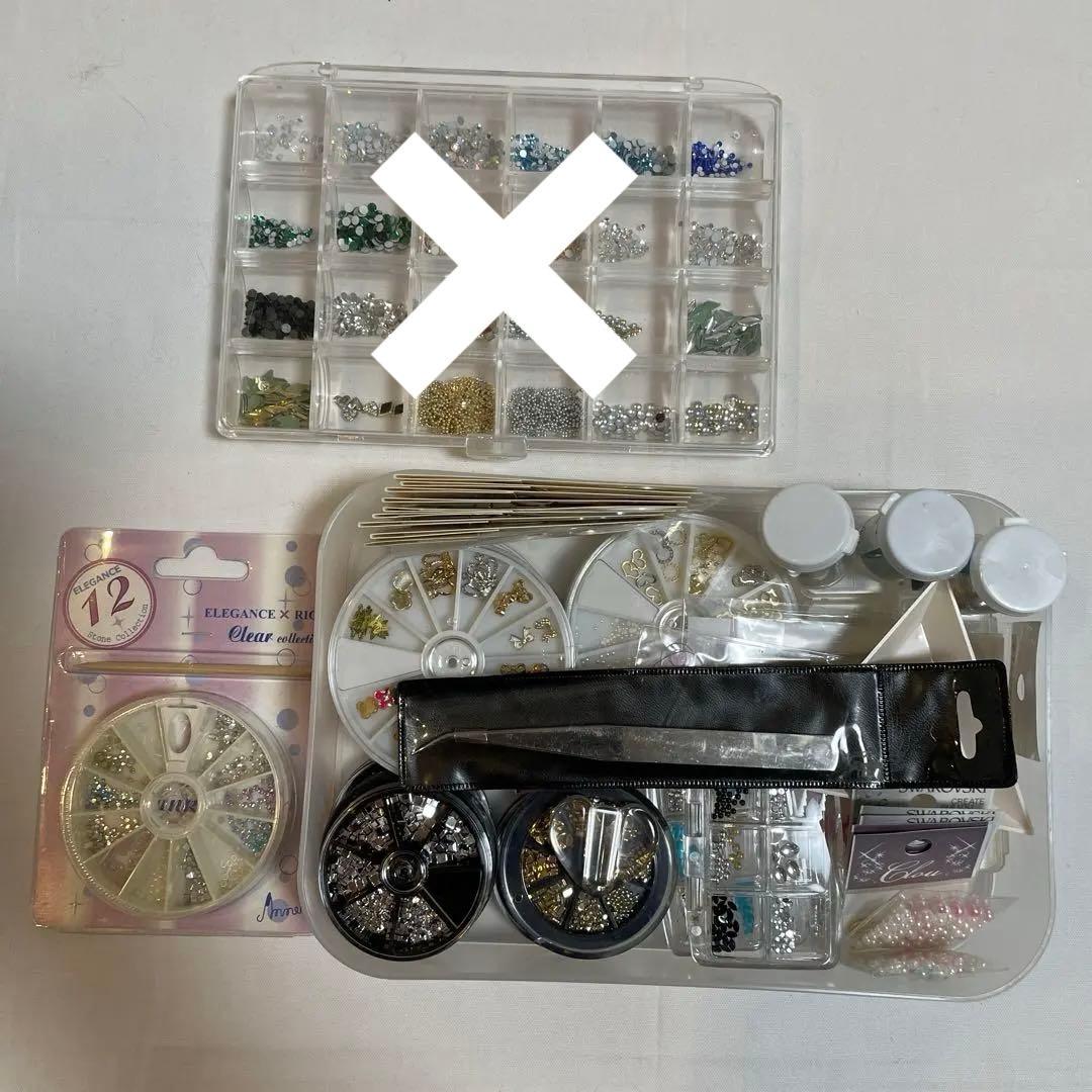 ネイルアート用品　ネイルパーツ　ラインストーン　セット　まとめ売り