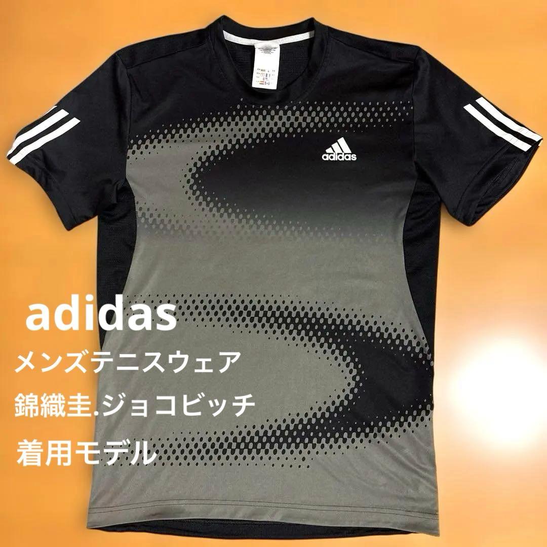 錦織圭、ジョコビッチモデル　adidas テニスウェア　メンズLサイズ