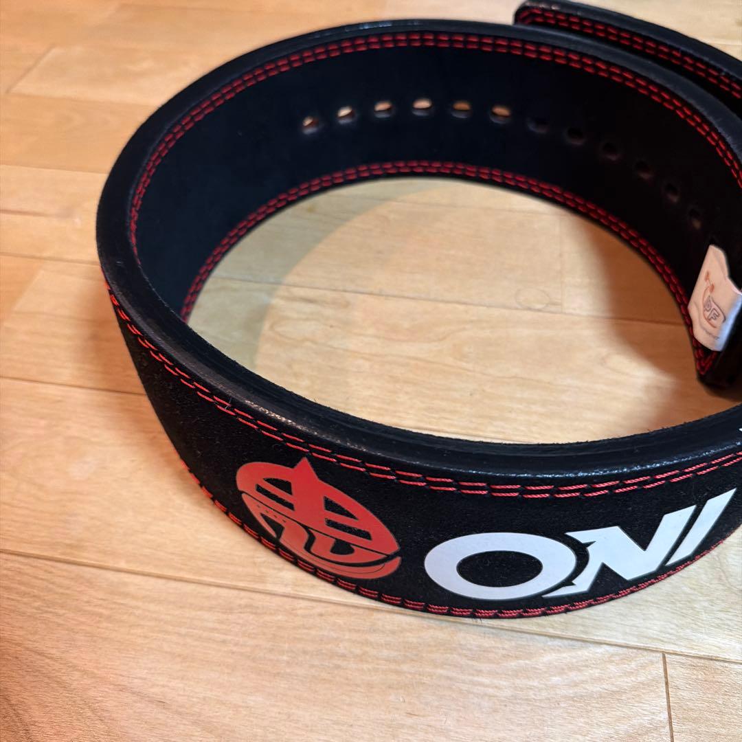 ONI 鬼 レバーアクションベルトバックル付き パワーベルト 13mm Lサイズ