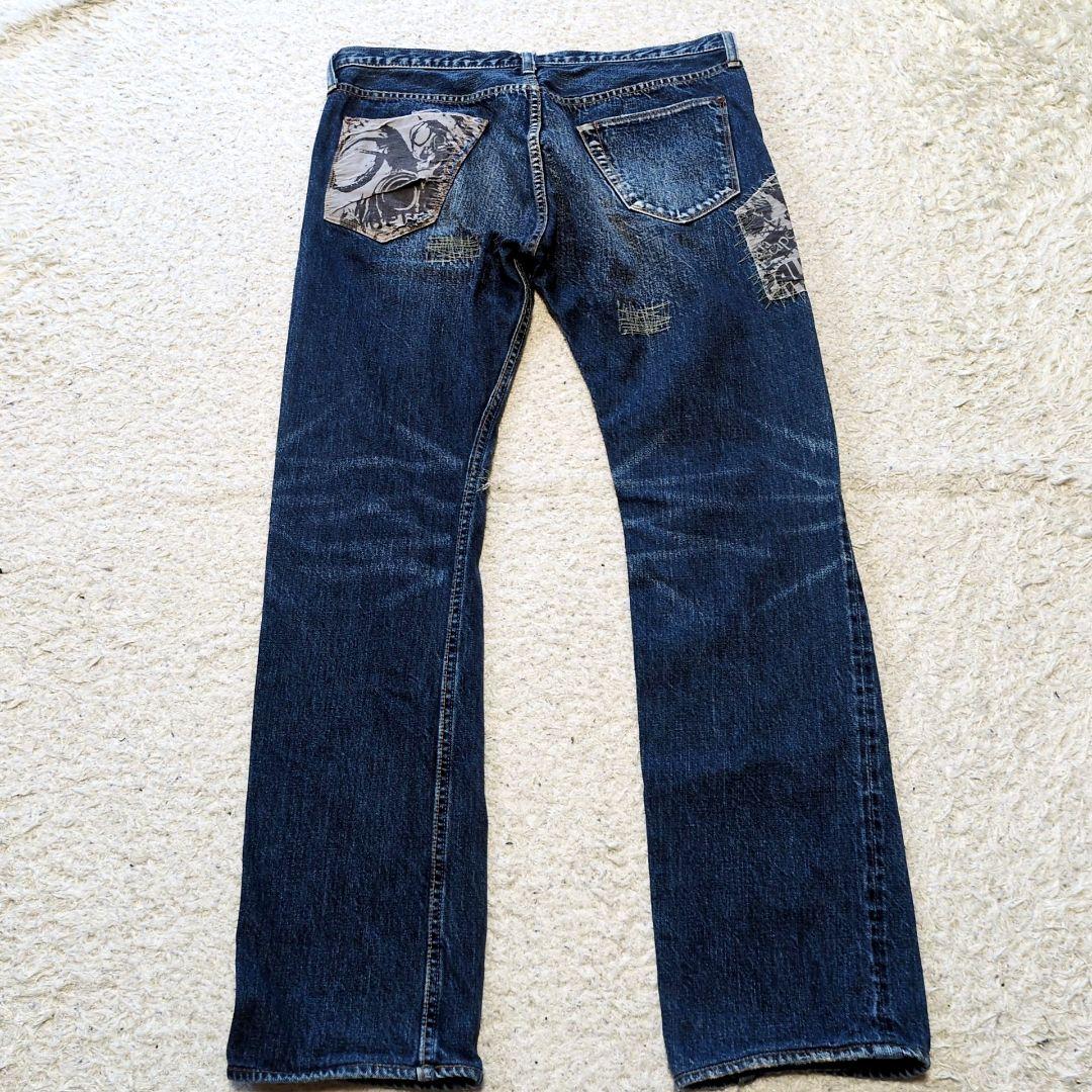 値下げ中2-34 90s古着 PaulSmithJeans パッチワークデニム