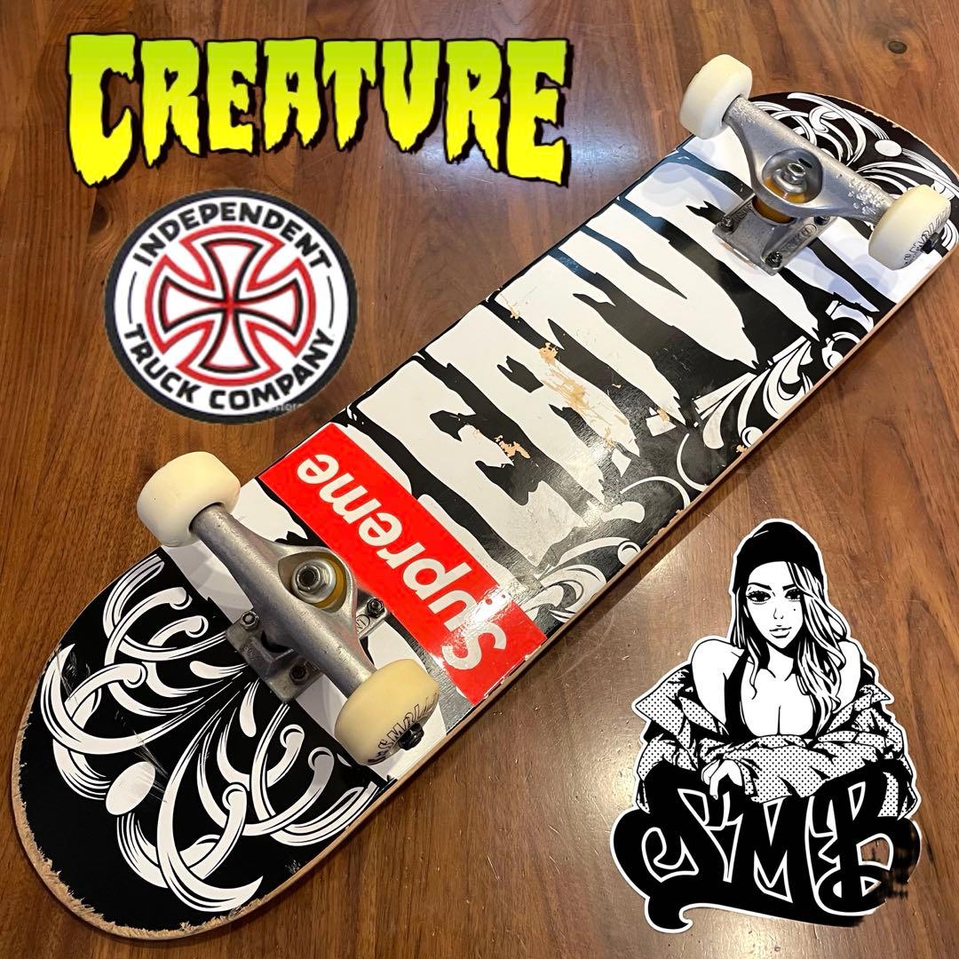 クリーチャー　スケボー　スケートボード　コンプリート　インディペンデント
