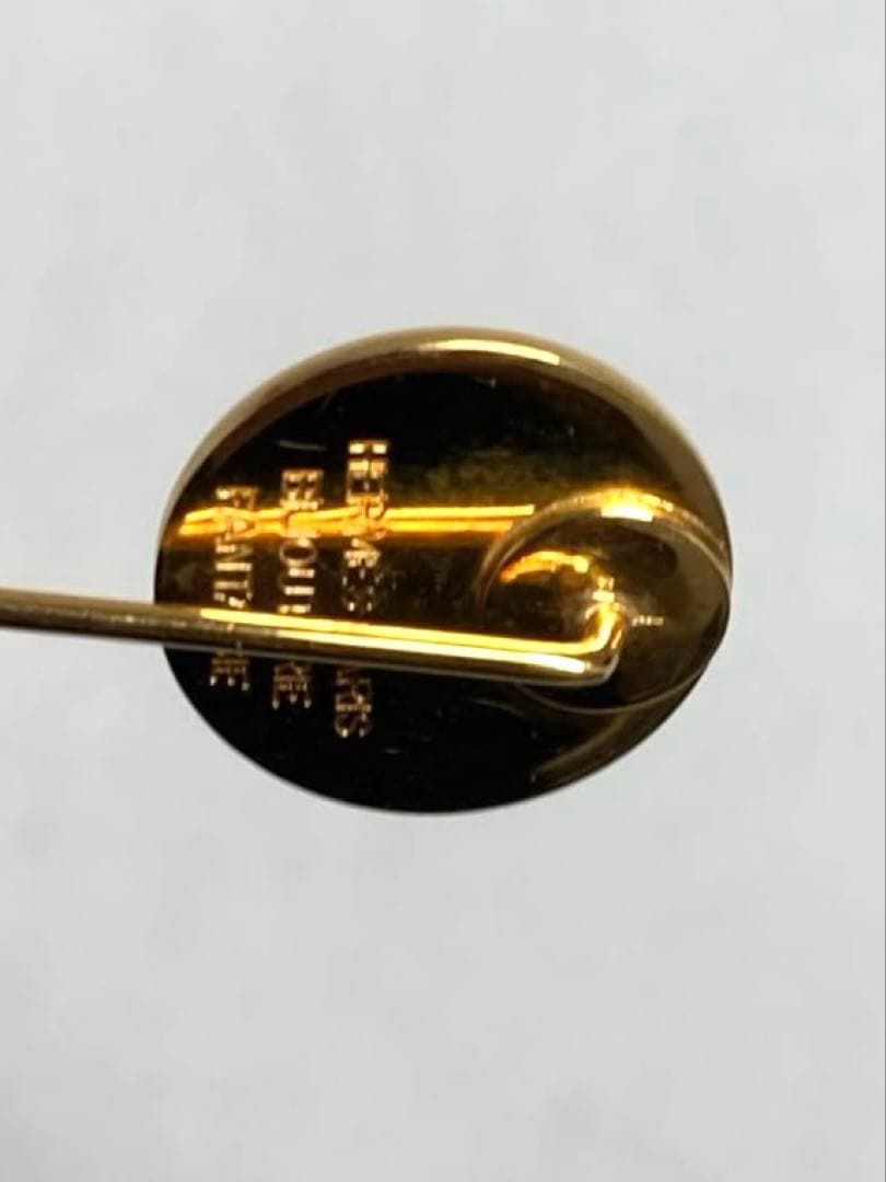 良品　HERMES エルメス　セリエ　ピンブローチ　ピンバッチ　ゴールド　箱付き