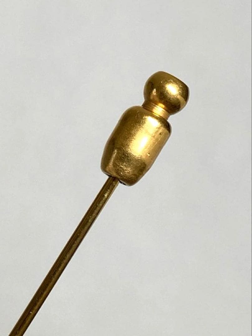 良品　HERMES エルメス　セリエ　ピンブローチ　ピンバッチ　ゴールド　箱付き