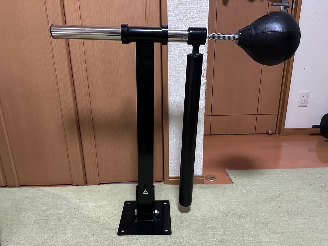 ボクシングスタンド 黒 金属製