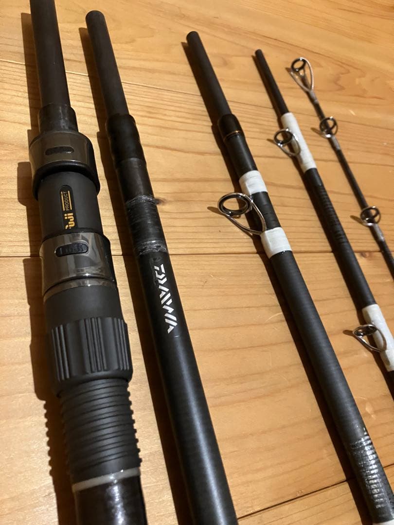 欧州ダイワ　改造　メガフォース　ビッグフィッシュ　パックロッド　５本継ぎ　遠征
