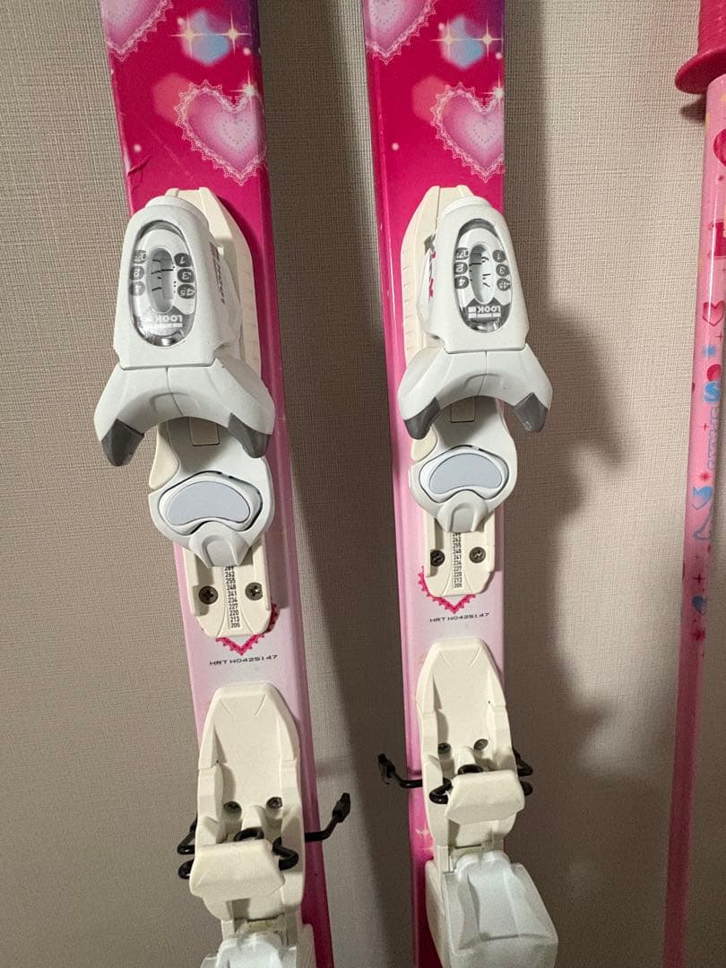 フ*ワ様 子ども用ピンクスキーセット135センチ