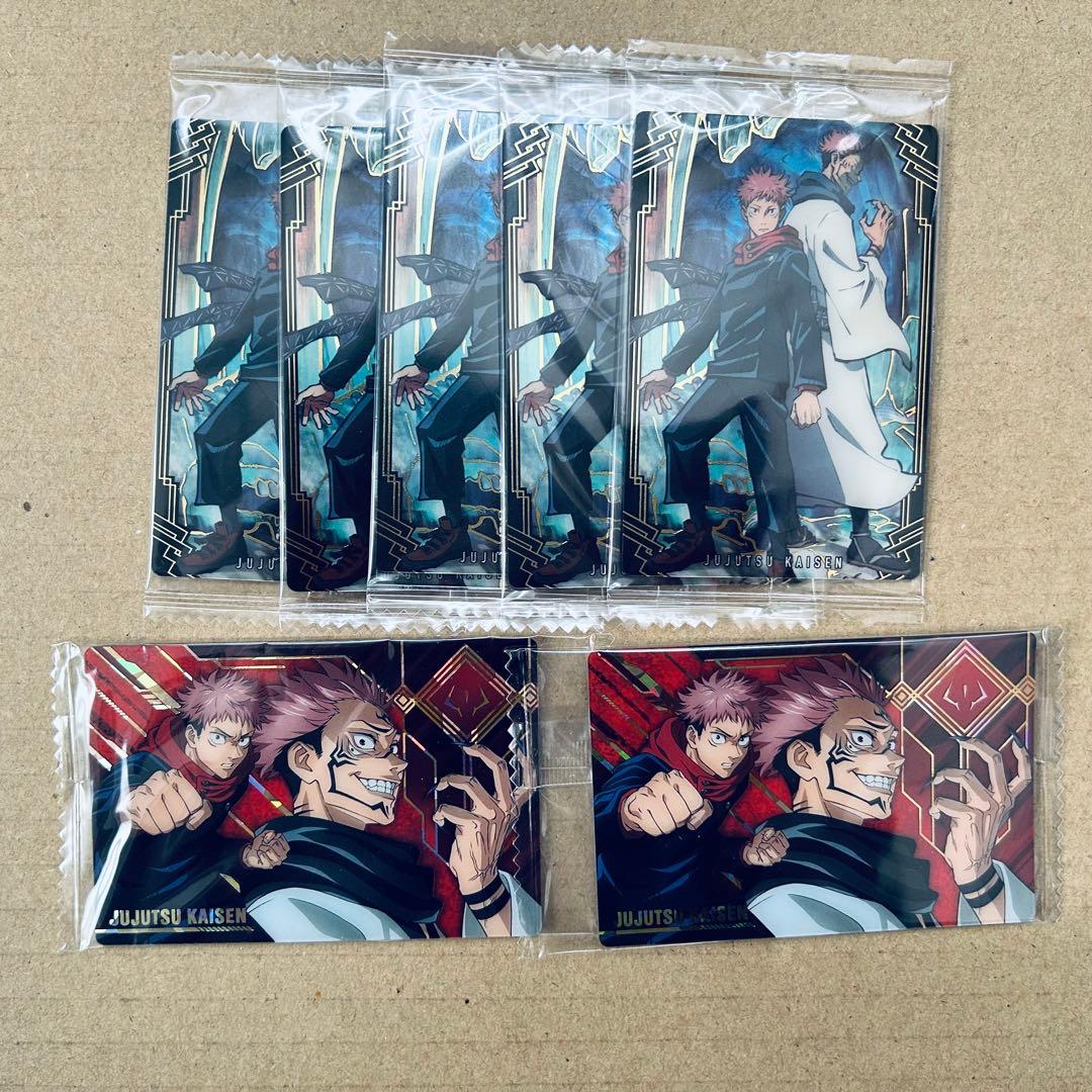 呪術廻戦 虎杖悠仁 宿儺 缶バッジ アクリルフィギュア ストラップ アートカード