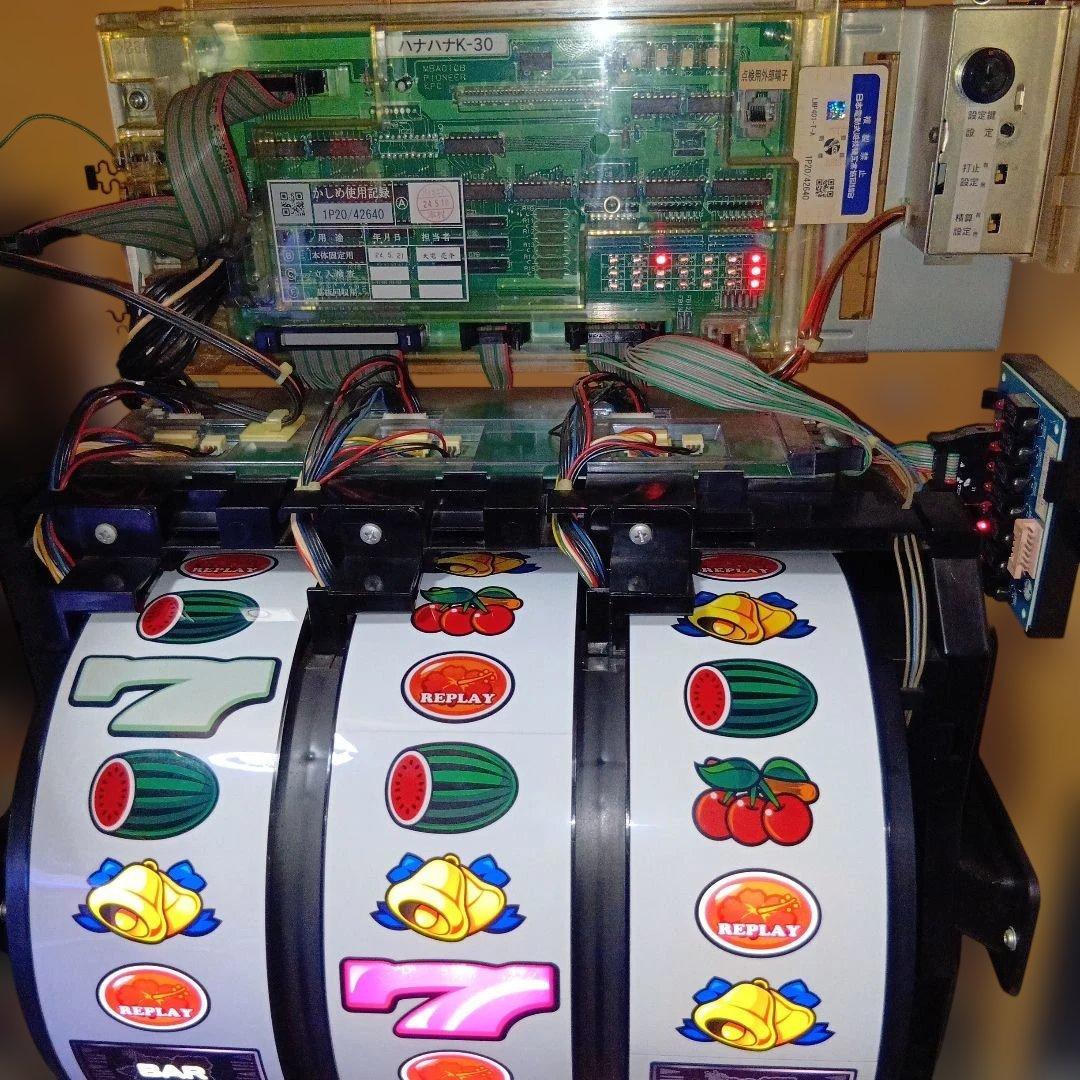 パチスロ実機　キングハナハナ30　紫パネル