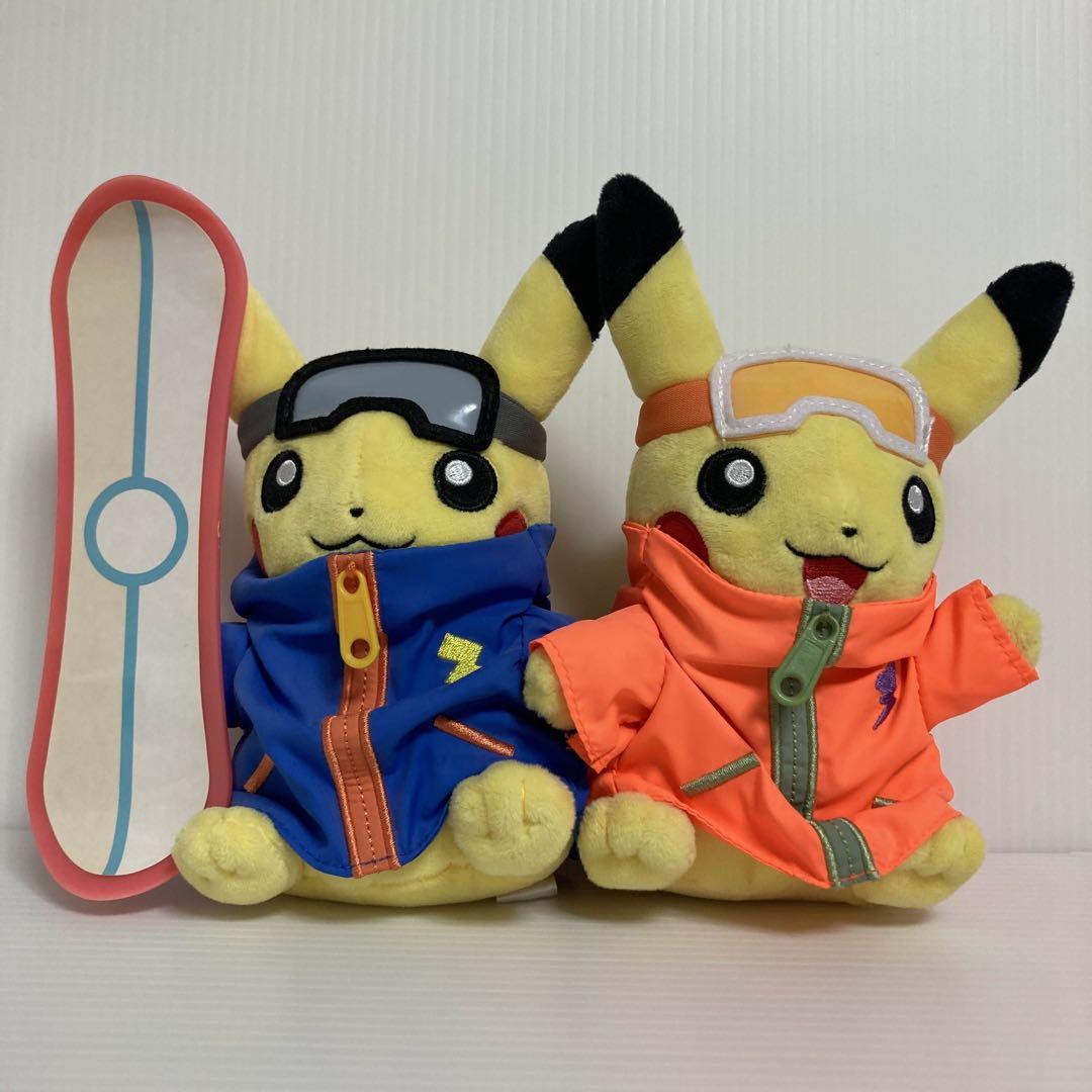 ピカチュウ マンスリーペア スノボー ぬいぐるみ 2016 12月 ポケモン