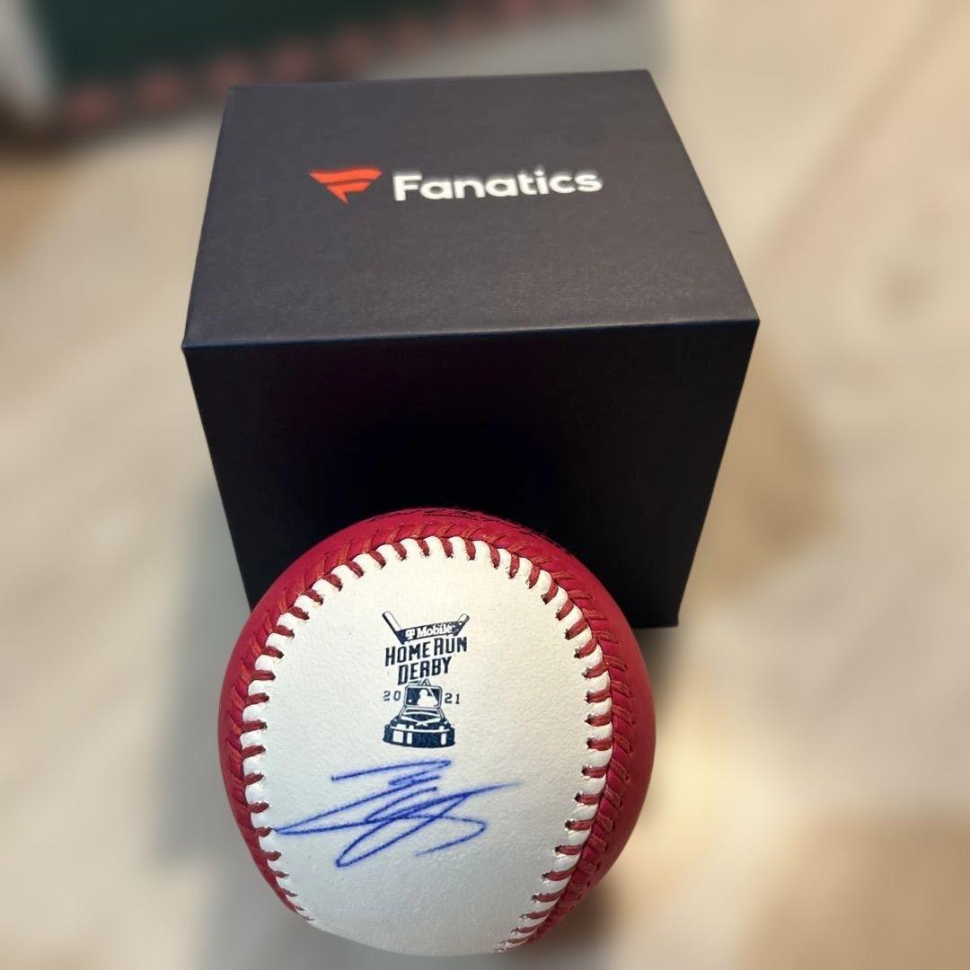 大谷翔平ホームランダービー2021 サインボール Fanatics