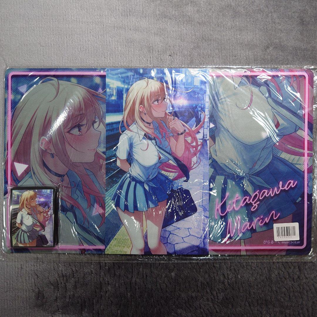 α2 着せ恋 駅のホーム&学生服 喜多川海夢 スリーブ&プレイマット