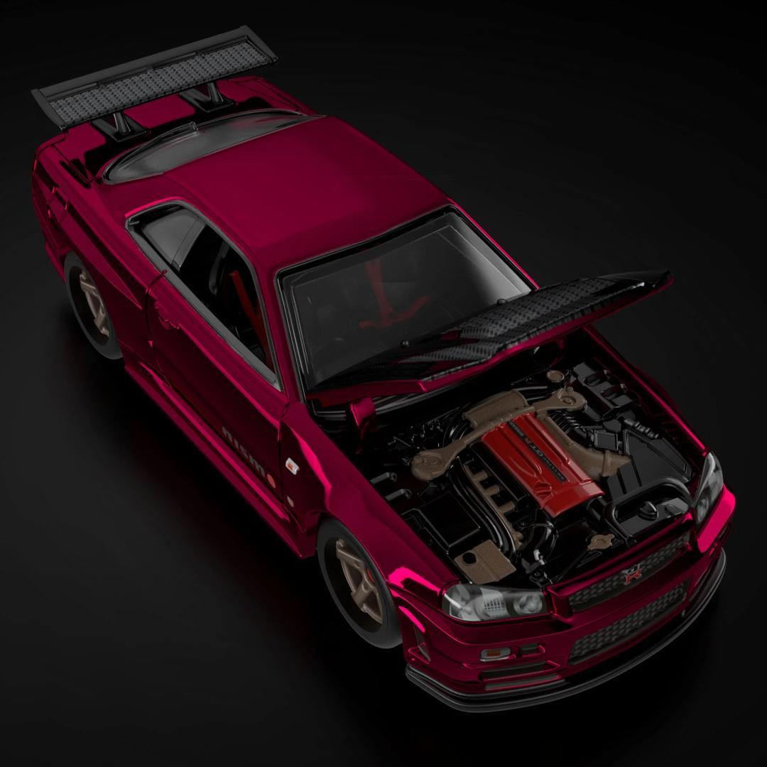 新品 ホットウィール RLC 日産スカイライン GT-R BNR34 レッド