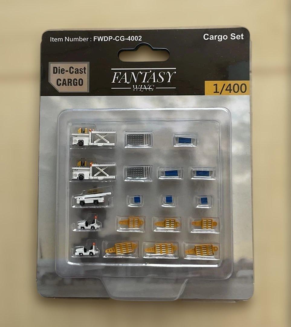 空港地上支援車両カーゴセット GSE 1/400 Cargo Set