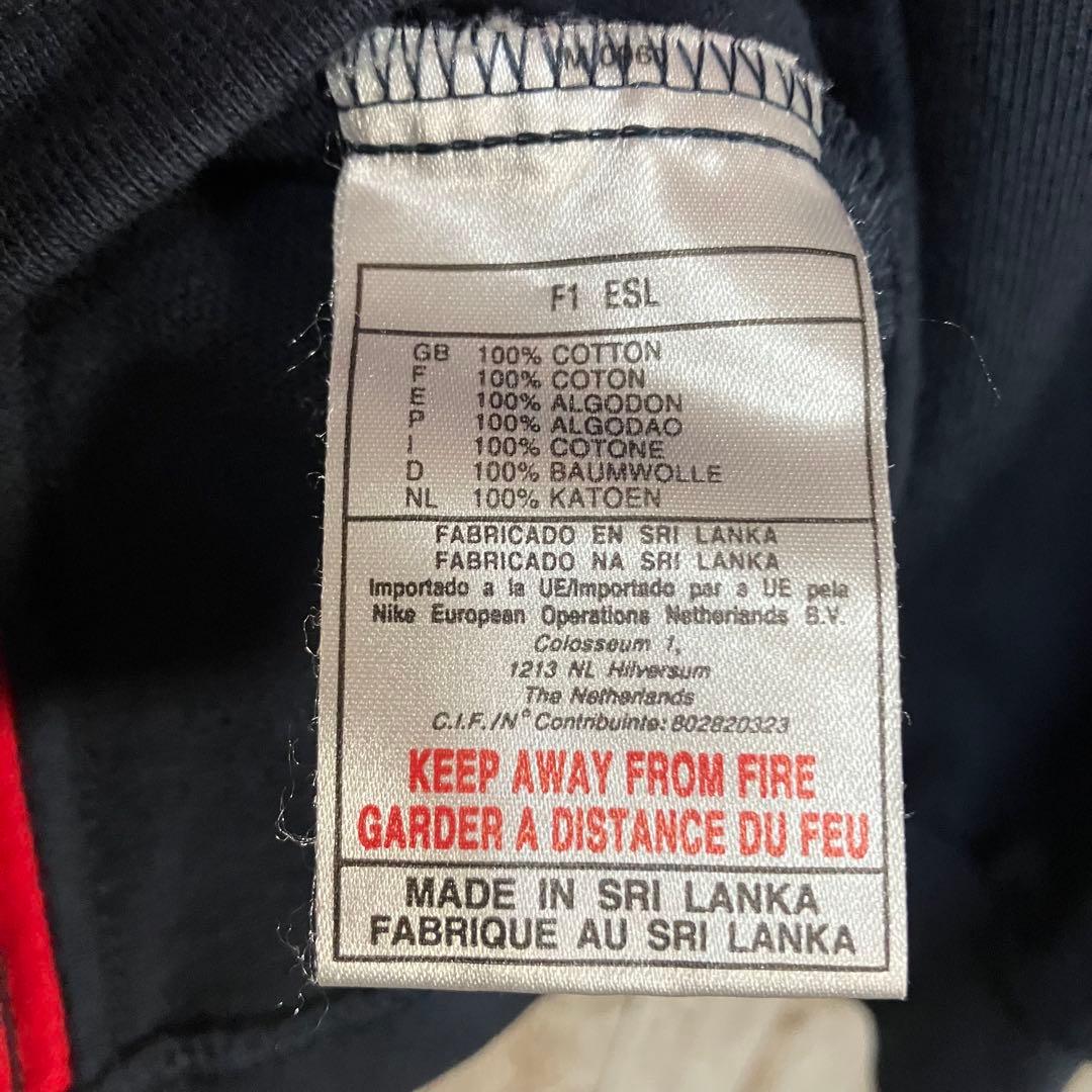 659【90s-00s】NIKE イングランド代表　ラガーシャツ　刺繍ロゴ　XL