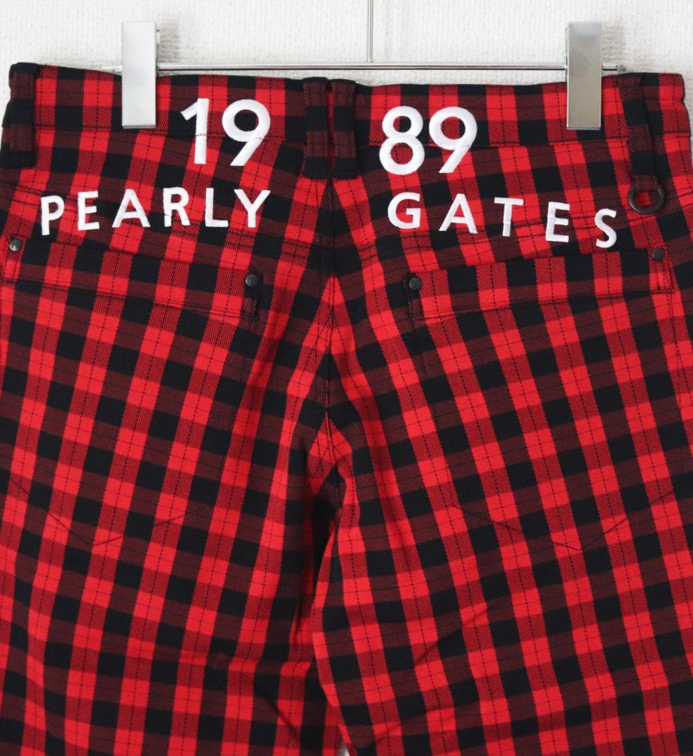 新品【パーリーゲイツ】ロゴ刺繍 ハイパーストレッチ ゴルフパンツ 4(w78 )